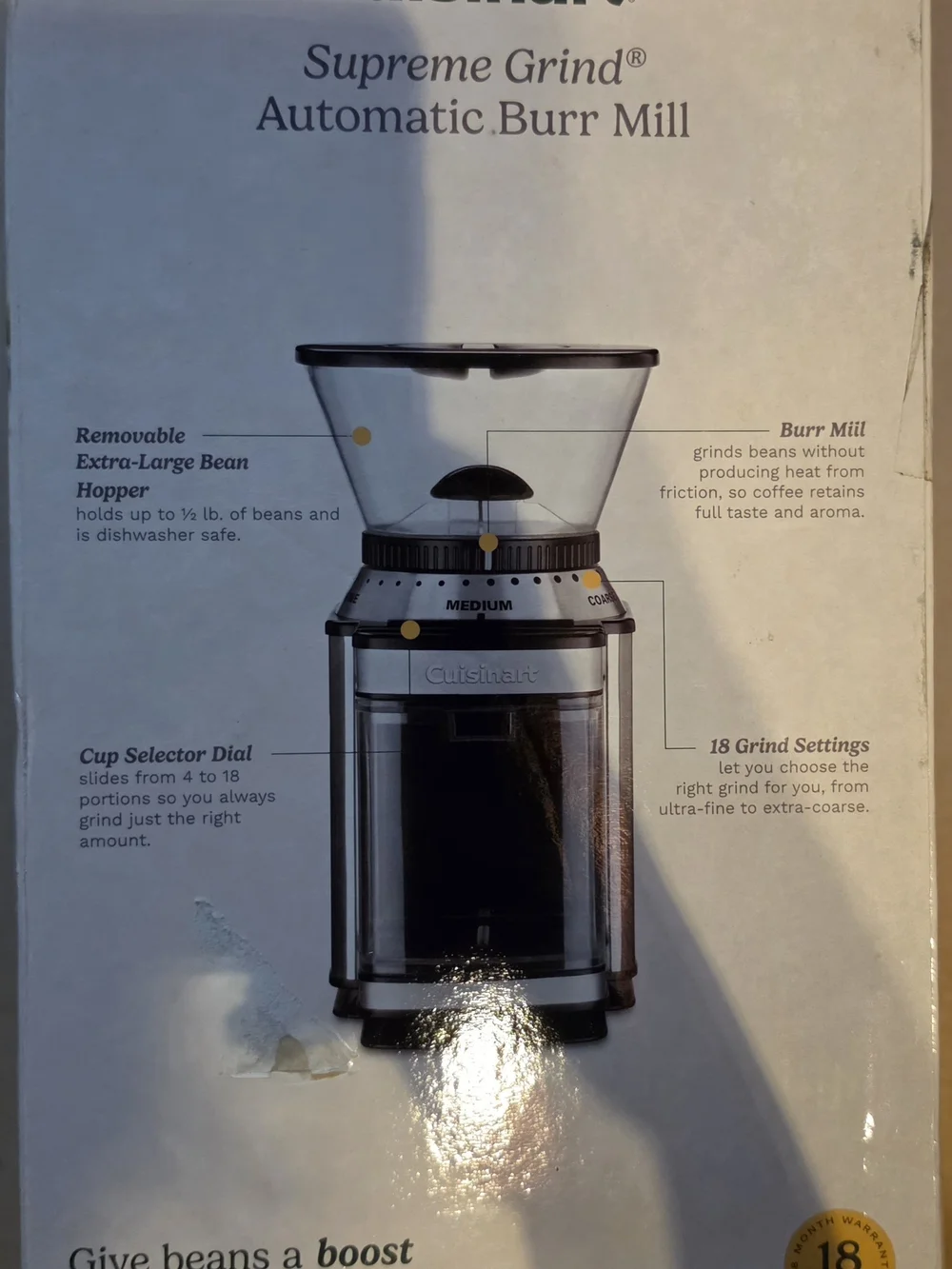 Cuisinart automatic burr